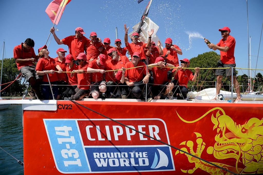 Qingdao enters Sydney Harbour in third position - Clipper Round the World Yacht Race 2013/2014 © Clipper 13-14 Round the World Yacht Race